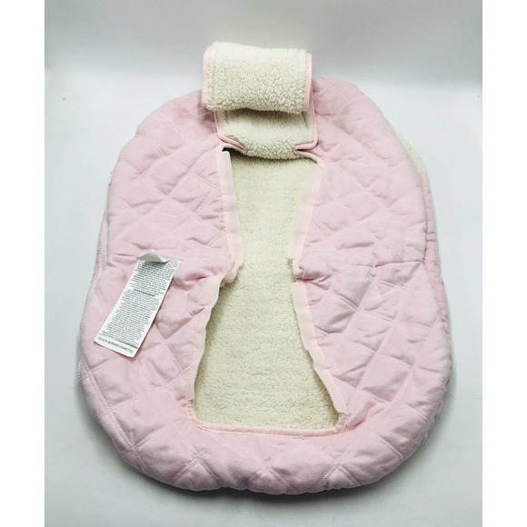 Eddie Bauer Goldbug Car Seat Stroller Sherpa Cover Pink Quilted - Picture 3 of 5